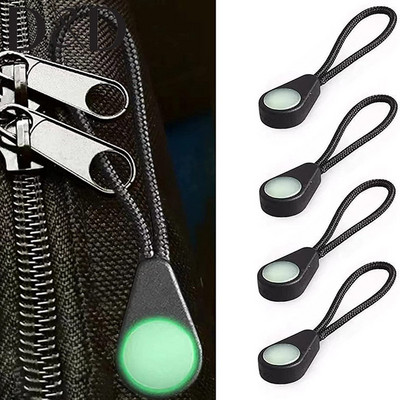 5/10pcs Luminous Zipper Pullers Glow In The Dark Night Outdoor Camping Hiking Zipper Pull Extension Kit for Rucksacks Tent