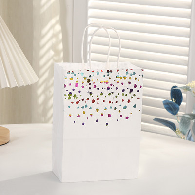 12db Rainbow nátronpapír ajándéktasakok Boldog születésnapot Fesztiválparti Sütemény Cukorka Csomagolódoboz Babazuhany Szívesség Kellékek