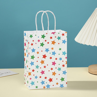 12db Rainbow nátronpapír ajándéktasakok Boldog születésnapot Fesztiválparti Sütemény Cukorka Csomagolódoboz Babazuhany Szívesség Kellékek