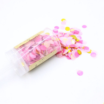 Push Pop Party Confetti Poppers for Wedding Happy Birthday Flower Mini Στρογγυλό Κομφετί Φύλος Αποκάλυψη για Διακόσμηση πάρτι