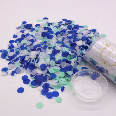 Push Pop Party Konfeti Poppers za vjenčanje Happy Birthday Cvjetni Mini okrugli konfeti Dekoracija za zabavu koja otkriva spol
