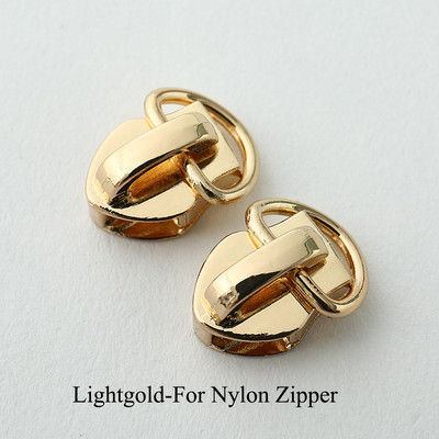 10 vnt. D žiedo užtrauktuko slankikliai, skirti 5 # siūti metaliniams nailono dervos užtrauktukų „pasidaryk pats“ užtrauktukų galvutės maišelio kišenių taisymo rinkiniai, siuvėjų keitimo įrankiai