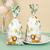 Džiunglių gyvūnų sausainių saldainių maišeliai Safari tema Dinozaurų gimtadienio vakarėlio dekoravimas Vaikams Laukiniai Vieno vakarėlio reikmenys Kūdikių dušo dovanų maišeliai