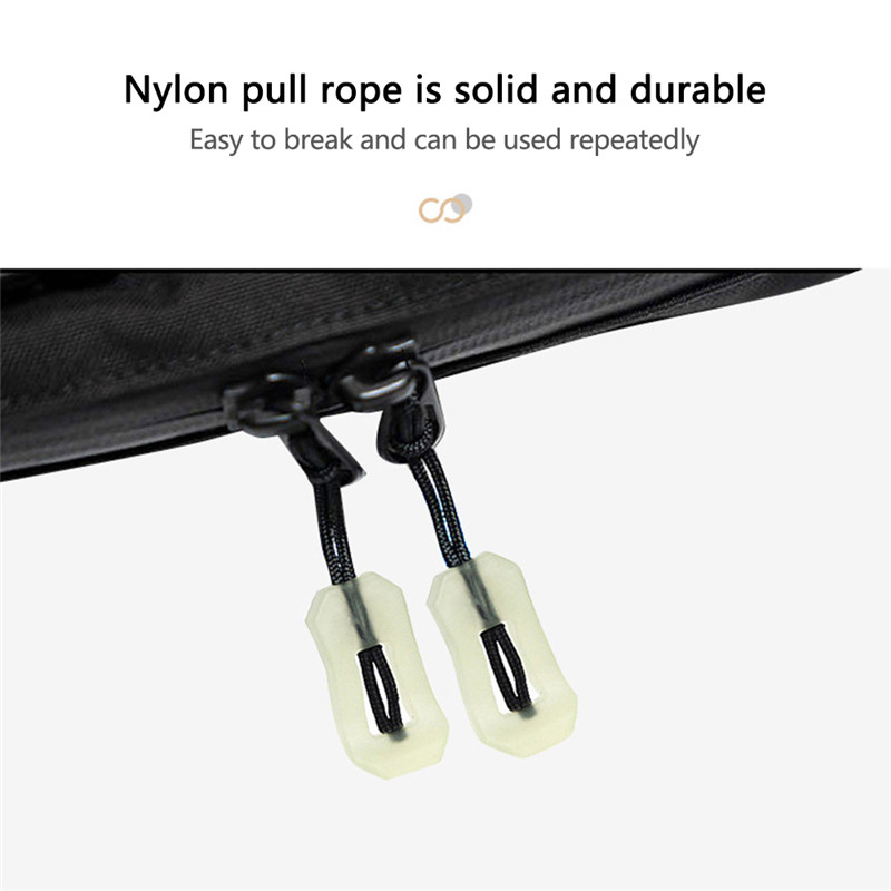 Šviečiantys užtrauktuko trauktuvai Švytinti tempimo laipiojimo virvė sagtis lauko stovyklavimui žygiams užtrauktuko traukimo rinkinys žymeklis kuprinės palapinės užtrauktukas