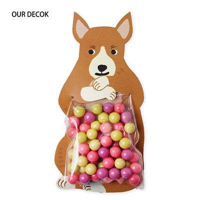 10db dzsungel állati cukorka táskák nyúl ajándék zacskók szafari születésnapi dekorációk gyerekbuli kedvencek sütitáskák húsvéti dekorációk