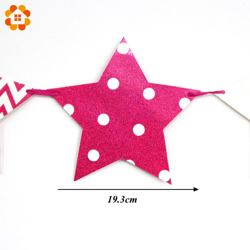 1 Rinkinys spalvingos popierinės vėliavėlės reklamjuostės ir vėliavėlės Girliandos Gėlėtos banderolės, „pasidaryk pats“ vaikų gimtadienio / vestuvių vakarėlio dekoravimo reikmenys