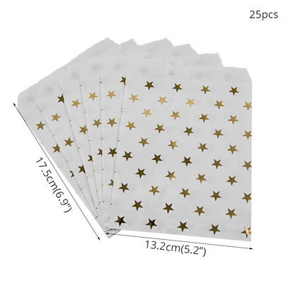 20 bucăți saci tip bufet cu bomboane, auriu roz, argint