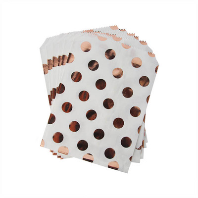 20 bucăți saci tip bufet cu bomboane, auriu roz, argint