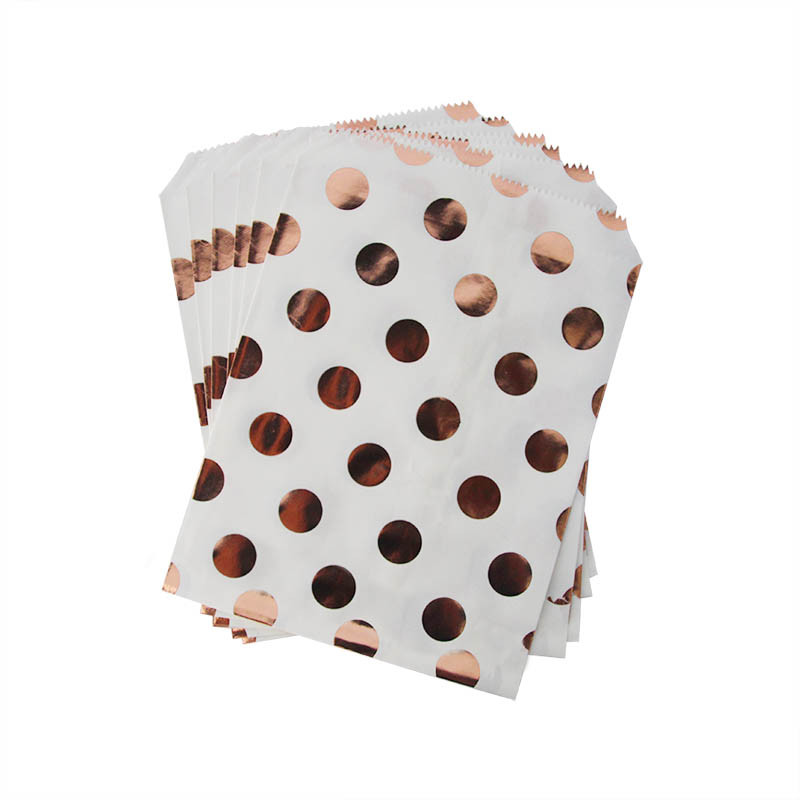 20 bucăți saci tip bufet cu bomboane, auriu roz, argint