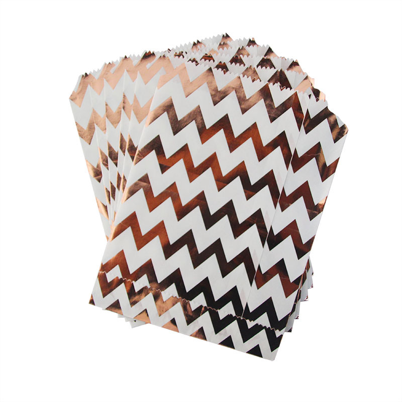 20 bucăți saci tip bufet cu bomboane, auriu roz, argint