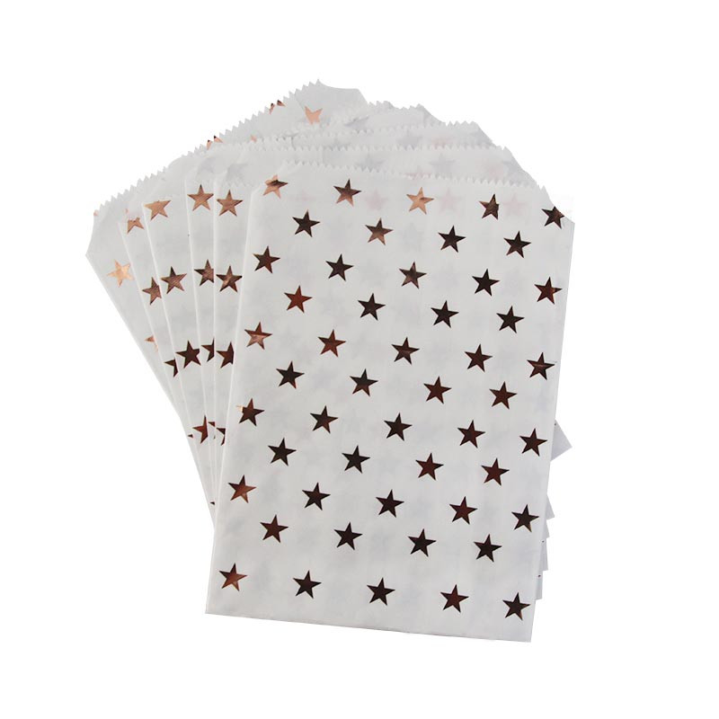 20 bucăți saci tip bufet cu bomboane, auriu roz, argint