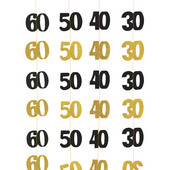 30 40 50 60 Years Old Party Decorations Adult 30th/40th/50th/60th Birthday Party Decorations Banner Banner Viseći Girland