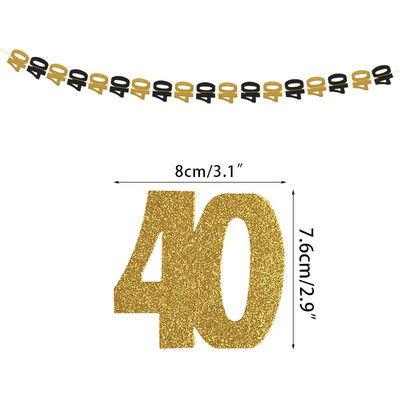 30 40 50 60 Years Old Party Decorations Adult 30th/40th/50th/60th Birthday Party Decorations Banner Banner Viseći Girland