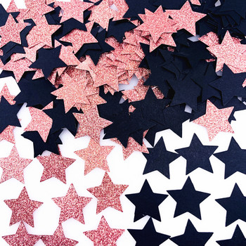 100Pc/Pack Star Glitter Paper Confetti 3cm Gold Silver Black For Sequin Χριστουγεννιάτικο Πρωτοχρονιάτικο Διακοσμητικό Τραπέζι Scatter Decor DIY