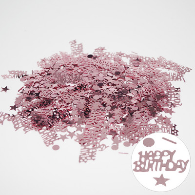 1 pachet 15G Decorare confetti La mulți ani Stele Litere Confetti Decorare pentru petrecere de aniversare nuntă Flori de naștere