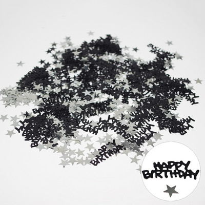 1 pachet 15G Decorare confetti La mulți ani Stele Litere Confetti Decorare pentru petrecere de aniversare nuntă Flori de naștere