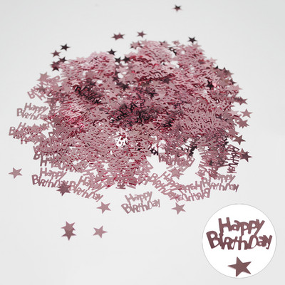 1 pachet 15G Decorare confetti La mulți ani Stele Litere Confetti Decorare pentru petrecere de aniversare nuntă Flori de naștere