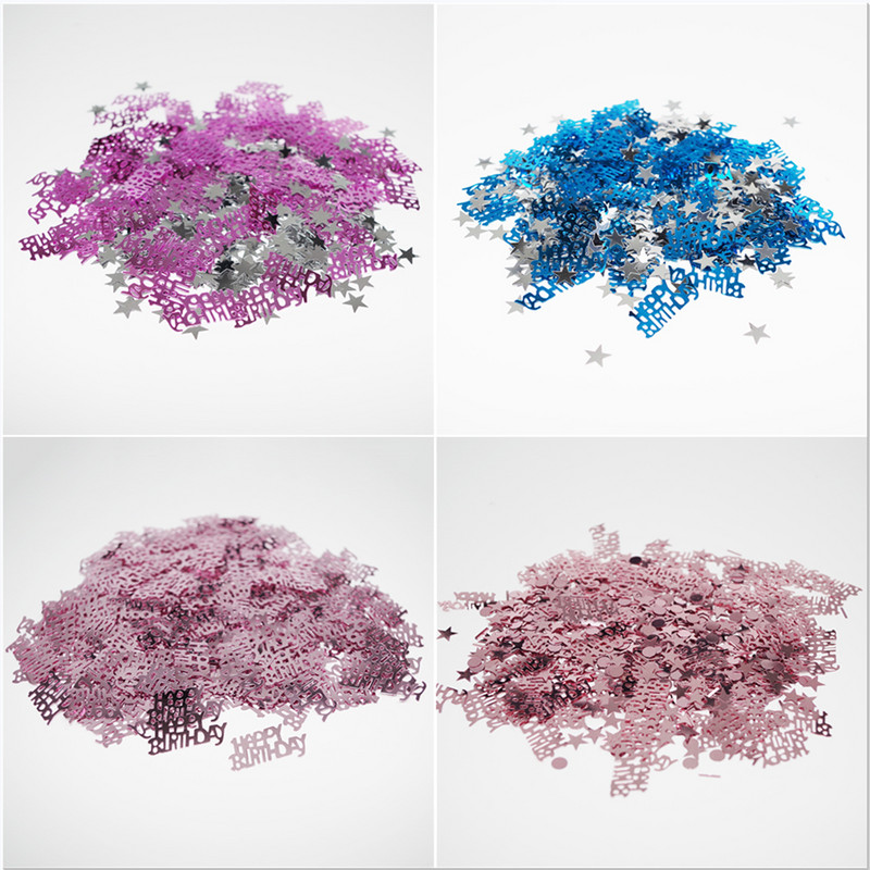 1 pachet 15G Decorare confetti La mulți ani Stele Litere Confetti Decorare pentru petrecere de aniversare nuntă Flori de naștere