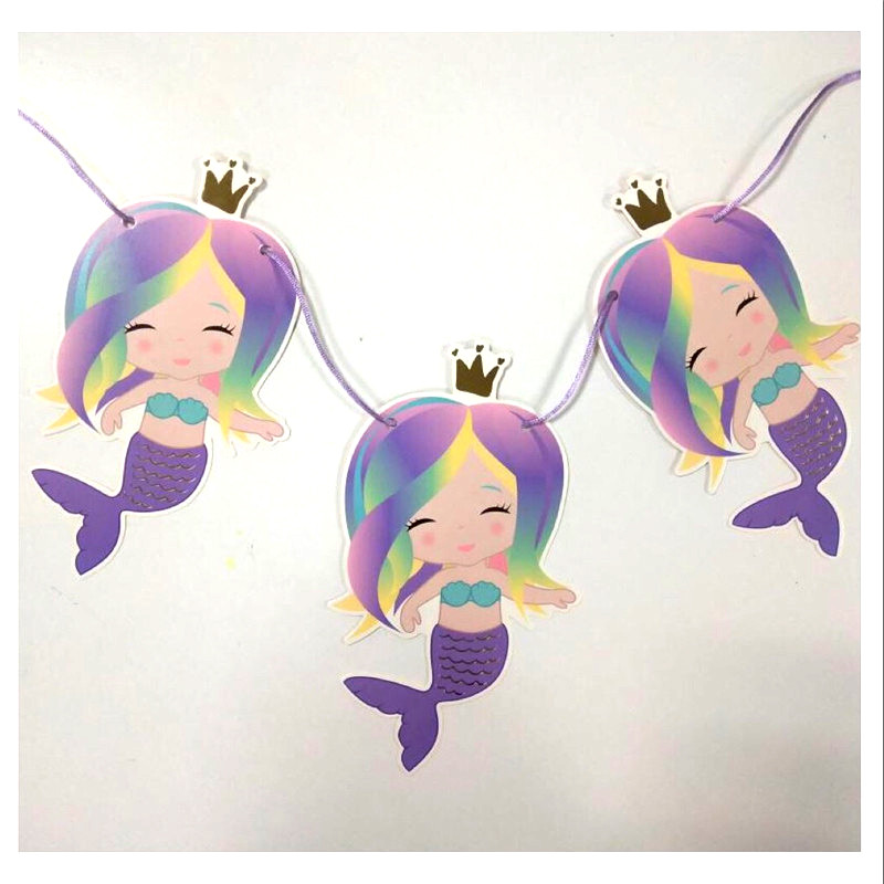 3 m 12 zászló sellő csillogó szalagfüzér Babazuhany Születésnapi buli Füzér sármány Esküvői transzparens Party kedvencek Dekorációs kellékek