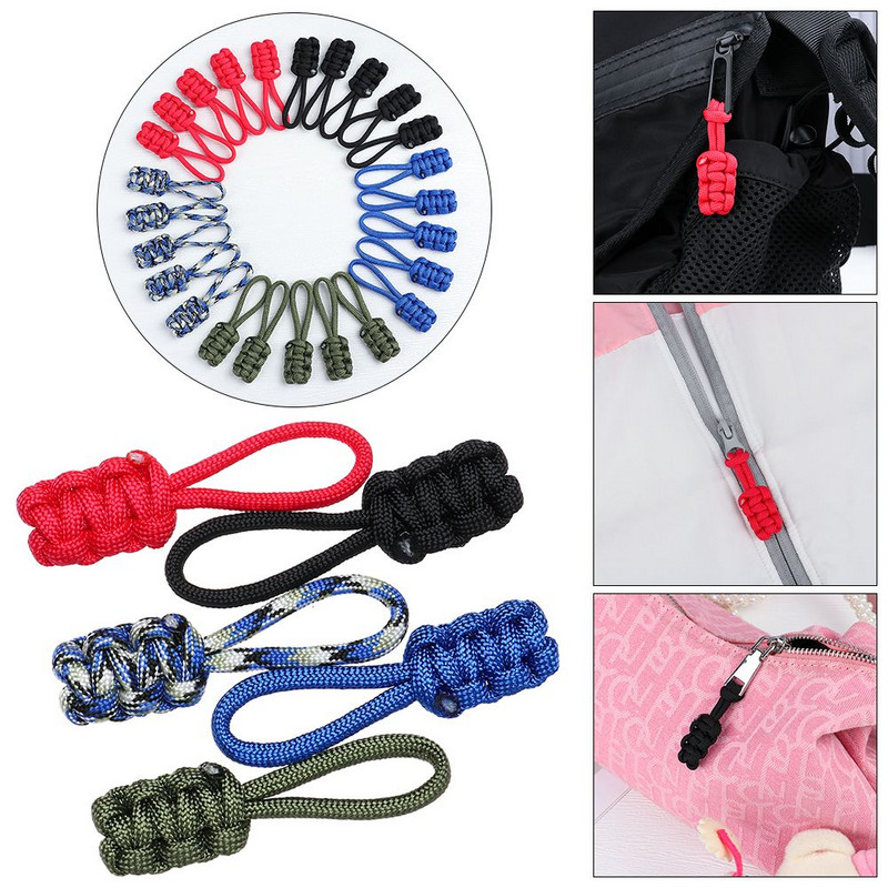 5vnt spalvingi nailoniniai užtrauktuko traukimo pakaitalai austi traukiami virveliai užtrauktuko galvutė lagaminas striukės piniginės prailginimo užtrauktukai siuvimo priedai