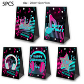 Tik Dovanų Maišeliai Palankumo Dėžutės Saldainių Pakavimas Tik muzika Vakarėlio reikmenys Teminis vakarėlio dekoravimas Vaikams Dekoratyviniai popieriniai maišeliai