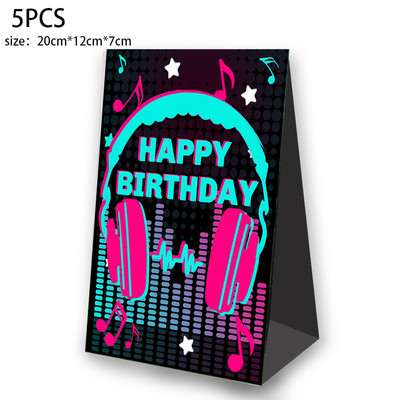 Tik Dovanų Maišeliai Palankumo Dėžutės Saldainių Pakavimas Tik muzika Vakarėlio reikmenys Teminis vakarėlio dekoravimas Vaikams Dekoratyviniai popieriniai maišeliai