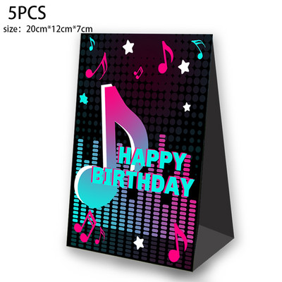 Tik Dovanų Maišeliai Palankumo Dėžutės Saldainių Pakavimas Tik muzika Vakarėlio reikmenys Teminis vakarėlio dekoravimas Vaikams Dekoratyviniai popieriniai maišeliai