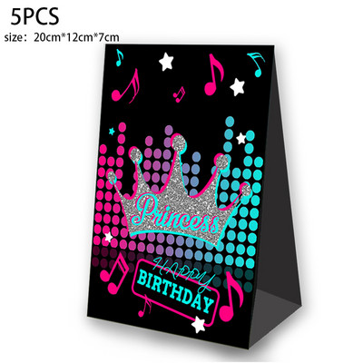 Tik Dovanų Maišeliai Palankumo Dėžutės Saldainių Pakavimas Tik muzika Vakarėlio reikmenys Teminis vakarėlio dekoravimas Vaikams Dekoratyviniai popieriniai maišeliai