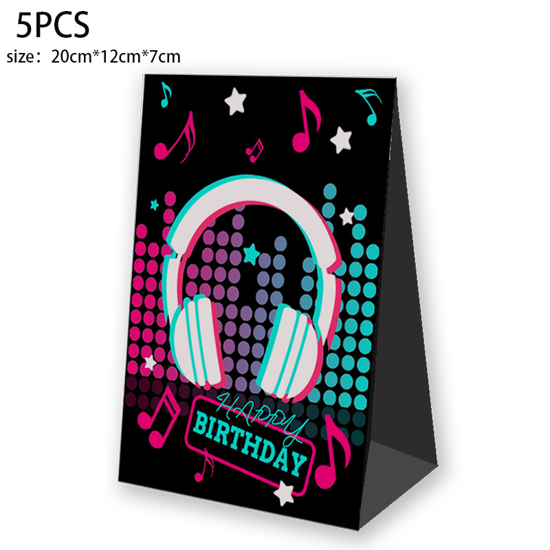Tik Dovanų Maišeliai Palankumo Dėžutės Saldainių Pakavimas Tik muzika Vakarėlio reikmenys Teminis vakarėlio dekoravimas Vaikams Dekoratyviniai popieriniai maišeliai