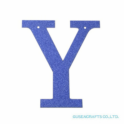 1 бр./лот Персонализирана 13 см. Направи си сам блестяща хартия, кралско сини букви, банери/гирлянди, висящи декорации за сватба, рожден ден
