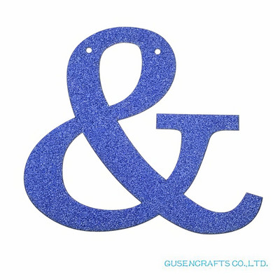 1 бр./лот Персонализирана 13 см. Направи си сам блестяща хартия, кралско сини букви, банери/гирлянди, висящи декорации за сватба, рожден ден