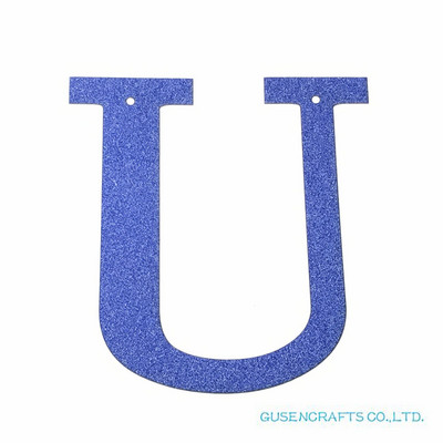 1 бр./лот Персонализирана 13 см. Направи си сам блестяща хартия, кралско сини букви, банери/гирлянди, висящи декорации за сватба, рожден ден