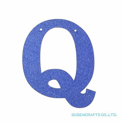 1 бр./лот Персонализирана 13 см. Направи си сам блестяща хартия, кралско сини букви, банери/гирлянди, висящи декорации за сватба, рожден ден