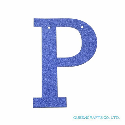 1 бр./лот Персонализирана 13 см. Направи си сам блестяща хартия, кралско сини букви, банери/гирлянди, висящи декорации за сватба, рожден ден