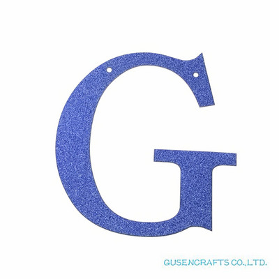 1 бр./лот Персонализирана 13 см. Направи си сам блестяща хартия, кралско сини букви, банери/гирлянди, висящи декорации за сватба, рожден ден