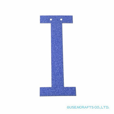 1 бр./лот Персонализирана 13 см. Направи си сам блестяща хартия, кралско сини букви, банери/гирлянди, висящи декорации за сватба, рожден ден