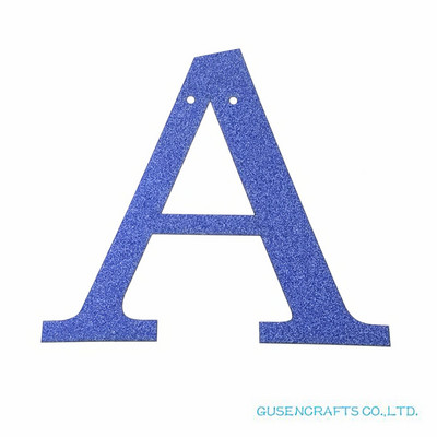 1 бр./лот Персонализирана 13 см. Направи си сам блестяща хартия, кралско сини букви, банери/гирлянди, висящи декорации за сватба, рожден ден