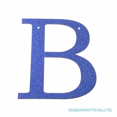 1 бр./лот Персонализирана 13 см. Направи си сам блестяща хартия, кралско сини букви, банери/гирлянди, висящи декорации за сватба, рожден ден