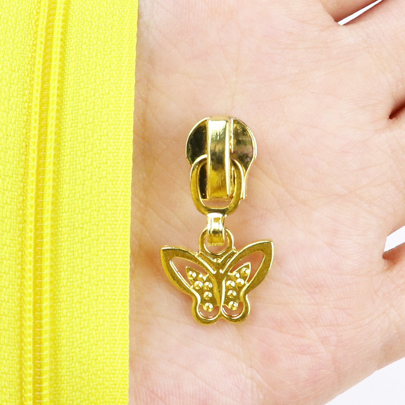 5 vnt. cinko lydinio padengimas 5# užtrauktuko galvutė drabužiams paltai Automatinis užraktas metalinis uždaras užtrauktuko slankiklis „pasidaryk pats“ audinių siuvimo priedai