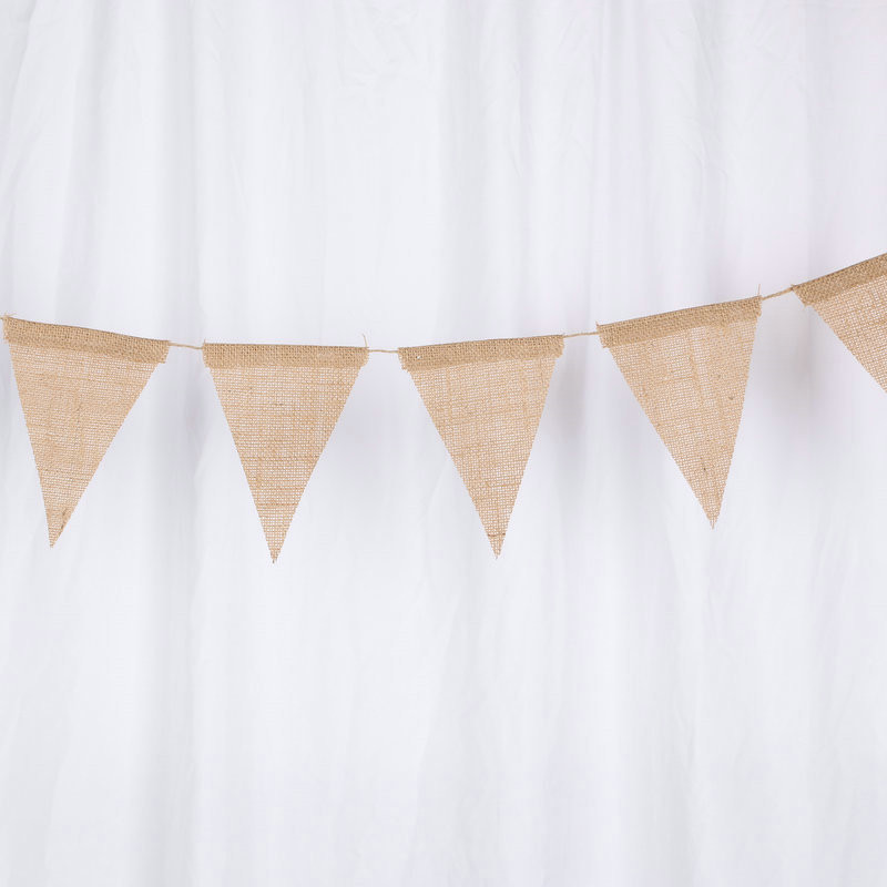 3M vintage džutas audekla reklāmkarogs kāzu ballīšu fotografēšanai rekvizīti svinību ballītes dekorēšanai 13 karogi