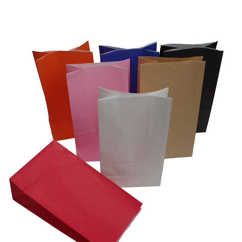 10 bucăți pungi colorate de hârtie pentru petrecere de nuntă, bomboane, cadou, pungă de hârtie, biscuiți, biscuiți, pâine, aspect, gustări, coacere, pungă pentru pachet