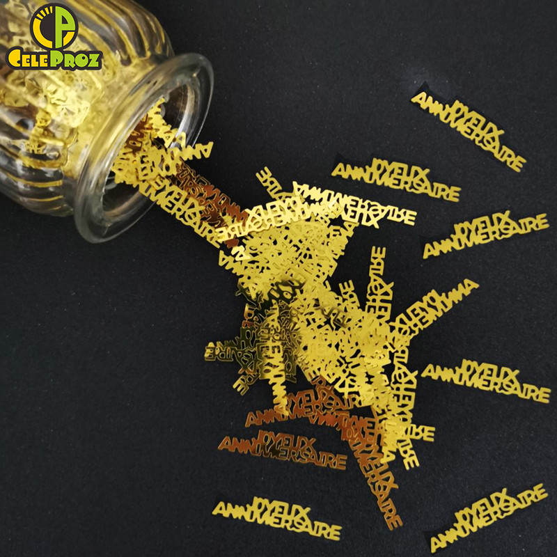 15 g Număr 50 Confetti Cifre argintiu auriu Eveniment a 50-a aniversare Decor pentru petrecerea de ziua de naștere Confetti Paiete Rechizite pentru petrecere 500 buc