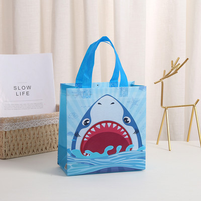 Kutija za slatkiše s temom morskog psa od 4 komada Poklon vrećica za kolačiće s naljepnicama Dječje dekoracije za rođendanske zabave s oceanskim životinjama Pribor za tuširanje djeteta