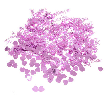 15g Διακοσμητικά Γάμου Just Married & Hearts Rose Gold Ασημί Κόκκινο Επιτραπέζιο κομφετί νυφικό ντους Scatters Επετειακό προμήθειες για πάρτι
