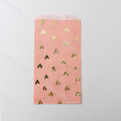 12 bucăți îngroșați cadou pungă de hârtie cu puncte autocolante caramele dulciuri prăjituri inimă pungă de hârtie kraft pentru petrecere de Crăciun saci de artizanat husă aniversare