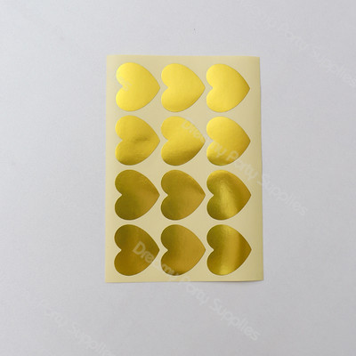 12 bucăți îngroșați cadou pungă de hârtie cu puncte autocolante caramele dulciuri prăjituri inimă pungă de hârtie kraft pentru petrecere de Crăciun saci de artizanat husă aniversare