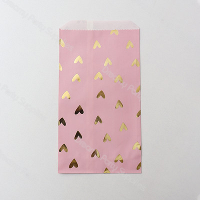 12 bucăți îngroșați cadou pungă de hârtie cu puncte autocolante caramele dulciuri prăjituri inimă pungă de hârtie kraft pentru petrecere de Crăciun saci de artizanat husă aniversare