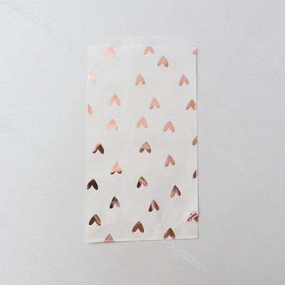 12 bucăți îngroșați cadou pungă de hârtie cu puncte autocolante caramele dulciuri prăjituri inimă pungă de hârtie kraft pentru petrecere de Crăciun saci de artizanat husă aniversare