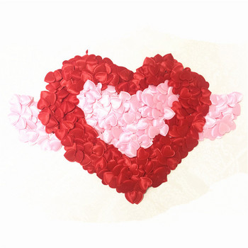 100 τμχ/Σετ Σφουγγάρι ροζ κομφετί σε σχήμα καρδιάς Ρομαντικά στολίδια γάμου