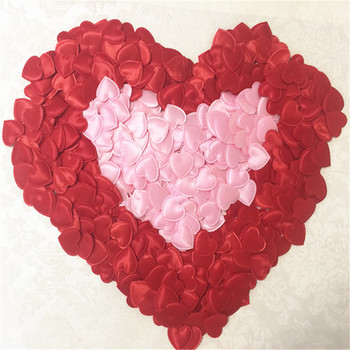 100 τμχ/Σετ Σφουγγάρι ροζ κομφετί σε σχήμα καρδιάς Ρομαντικά στολίδια γάμου